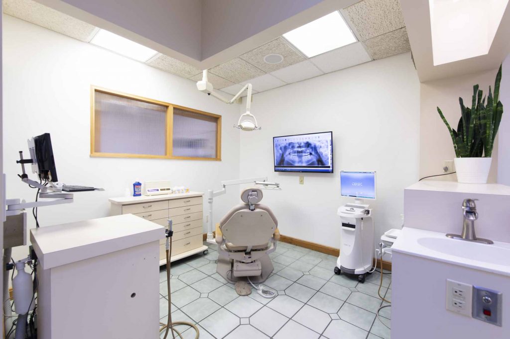 dental patient room at bloom dental, a dentist office in bloomington indiana