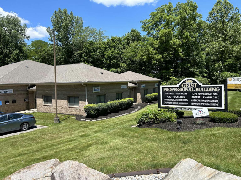 Exterior photo of Bloom Dental, a dentist office in Geist, Indiana